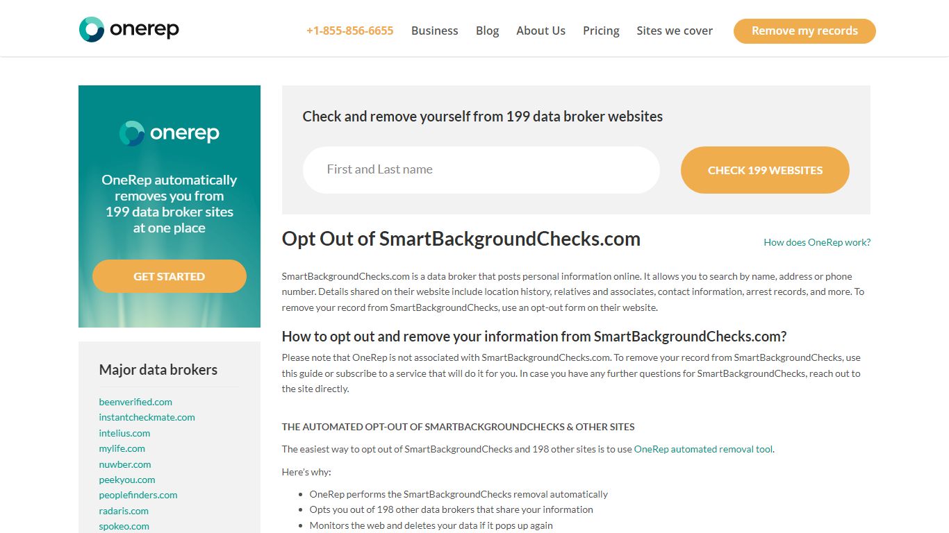 Opt Out of SmartBackgroundChecks.com - Removal Guide - OneRep